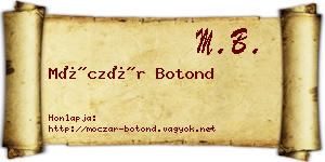 Móczár Botond névjegykártya